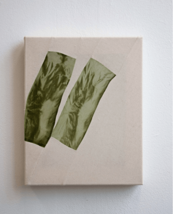 Galerie Benjamin Eck München Acrylic, silk and sewn canvas
