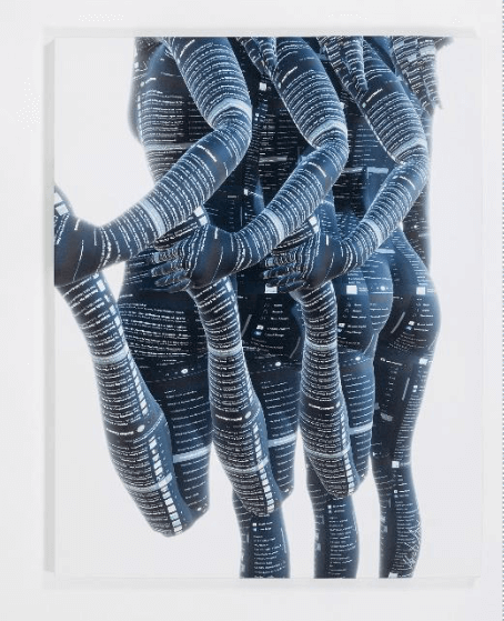 Galerie Benjamin Eck München 3D render printed on coton canvas. UNIQUE PIECE.