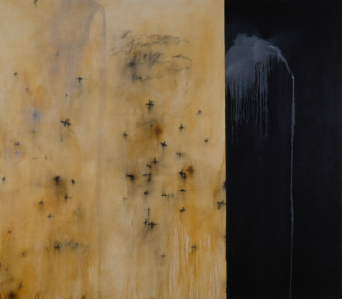 Galerie Benjamin Eck München OIL, ACRYLIC, CHARCOAL AND GRAPHITE ON CANVAS