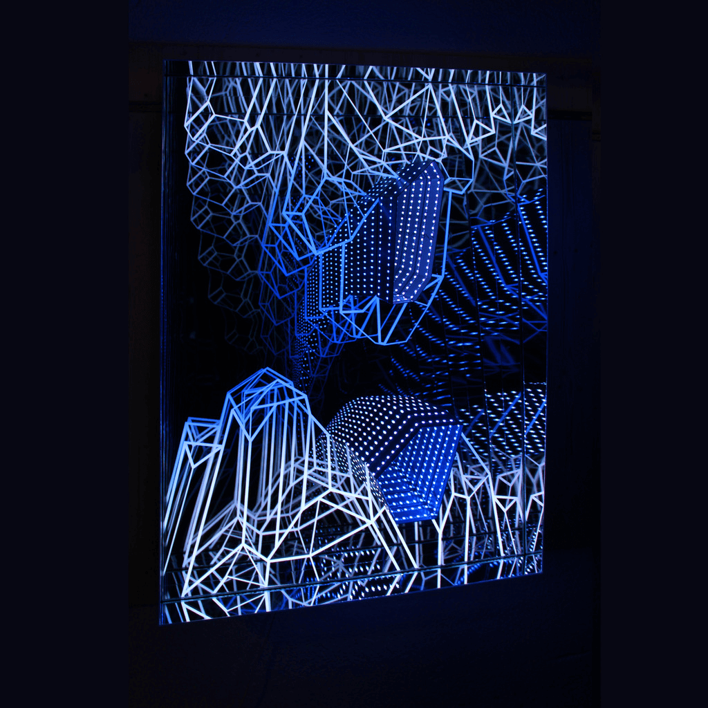 Galerie Benjamin Eck München Metal, LED, DMX-controller, plexiglass