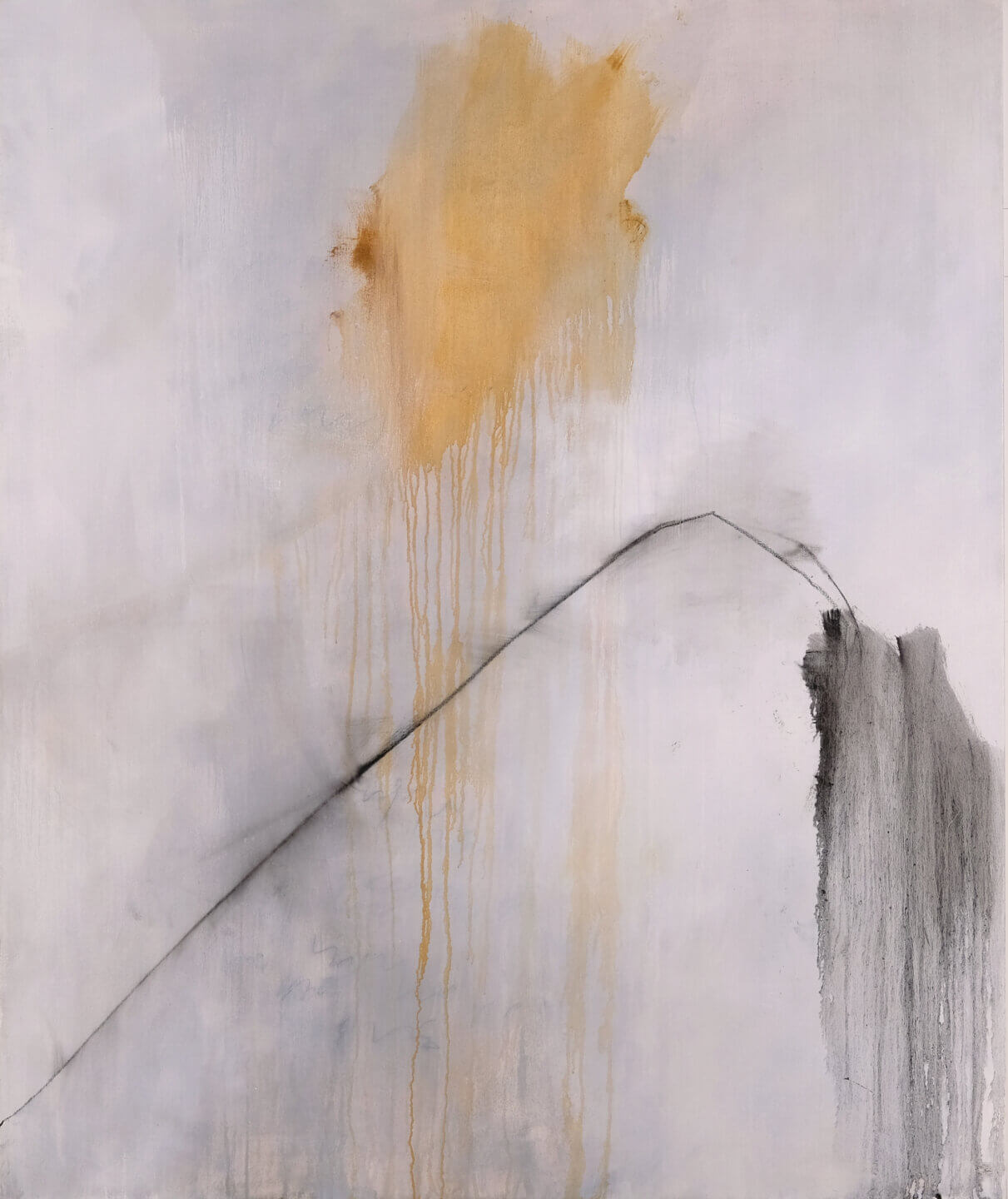 Galerie Benjamin Eck München OIL, CHARCOAL AND GRAPHITE ON CANVAS